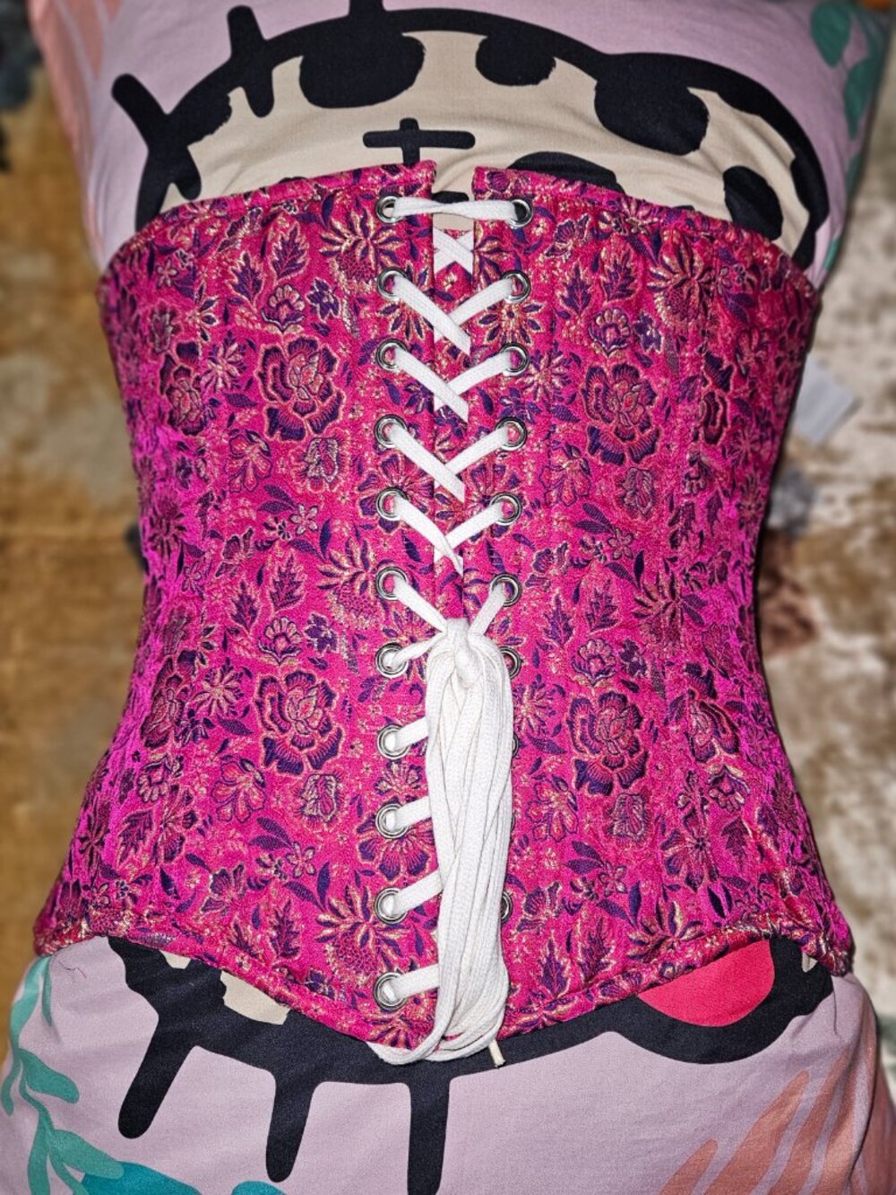 RARE NEW XL/30" LONG LINE COUNTESS CORSET TALL VINTAGE TIGHT LACING NARROW FIT - Picture 6 of 9